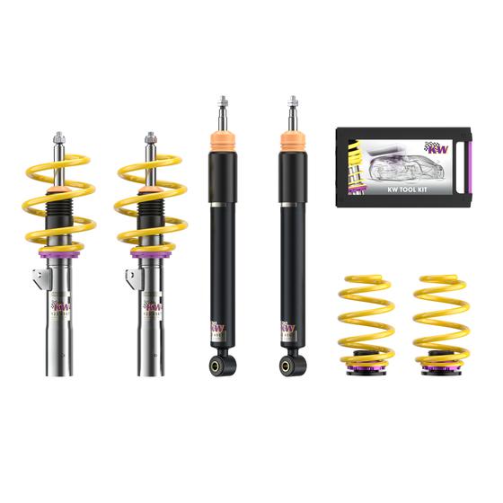 KW V2 coilover suspension comfort | fits Mini FWD incl. JCW (F56) | 180200AG | 180200AH