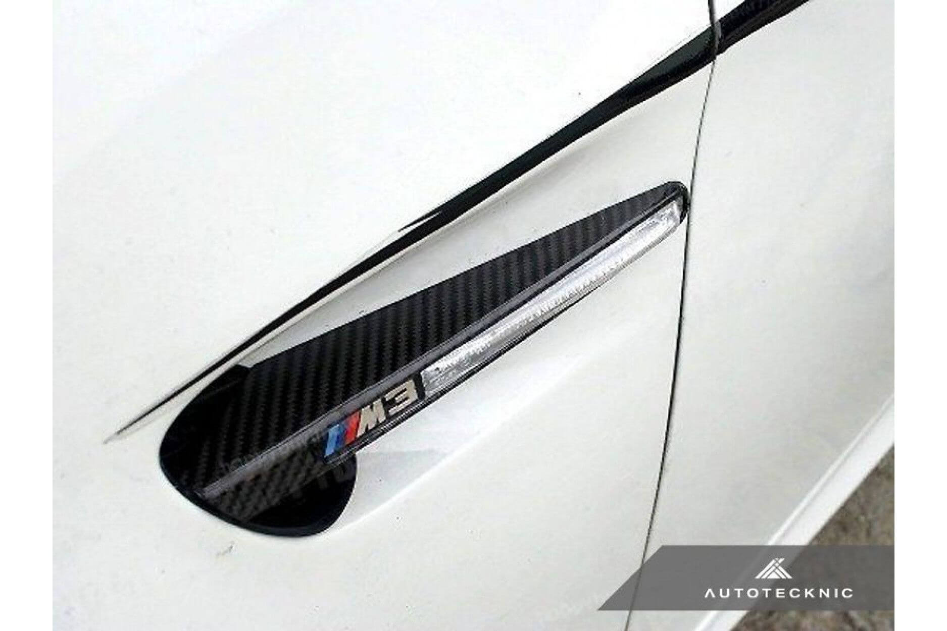 Mudguard Trim Grille Carbon | fits BMW M3 incl. CRT/GTS (E90/E92/E93) S65 | AutoTecknic