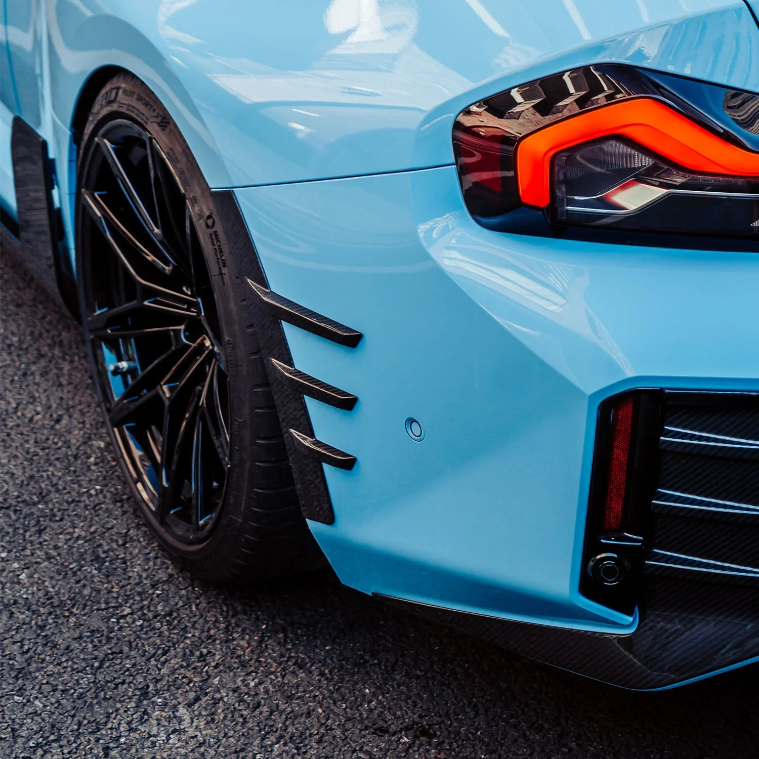 Rear wing flares Carbon | fits BMW M2 (G87) S58 | Aulitzky Tuning