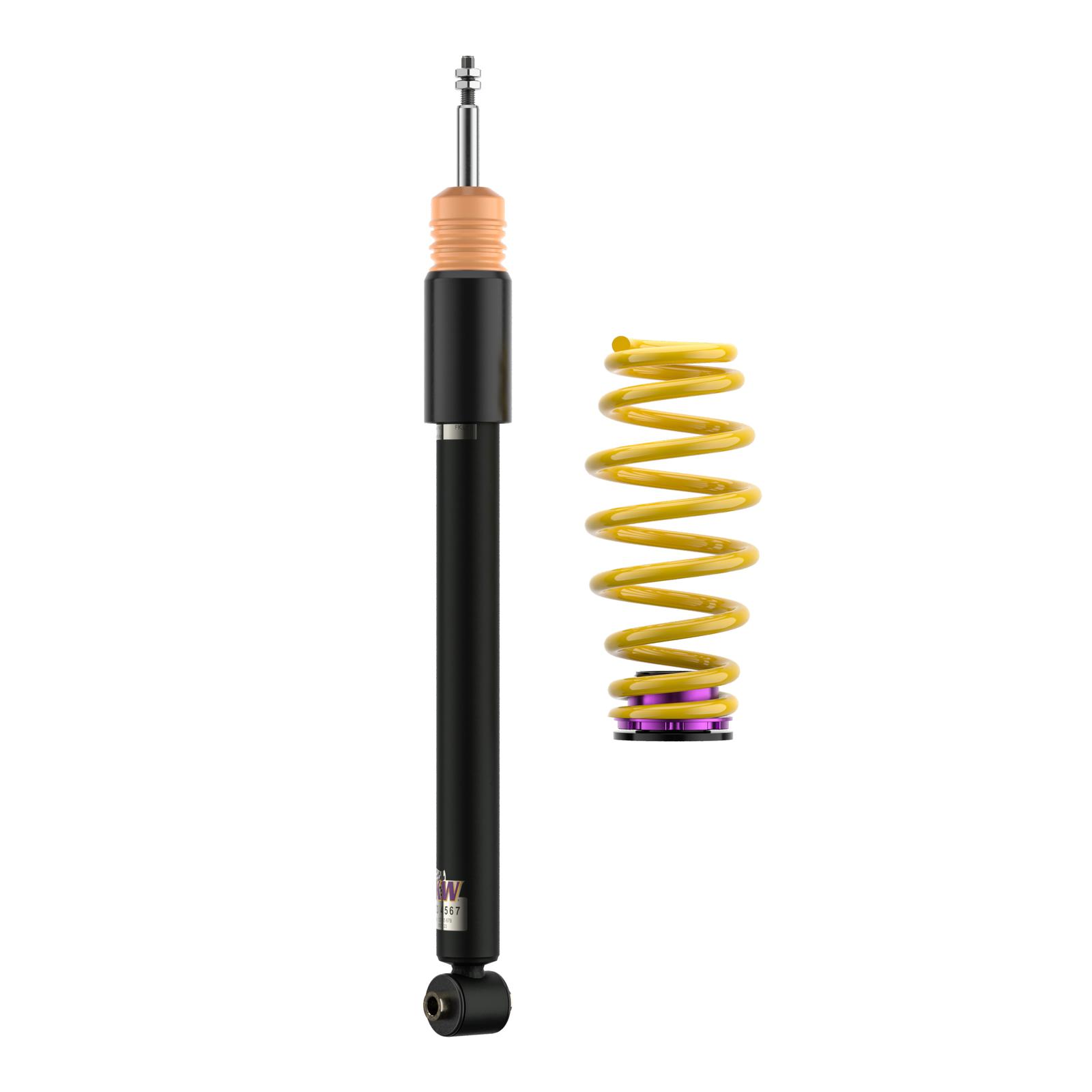 KW V2 coilover suspension comfort | fits Leon (5F) incl. Cupra / Golf 7 incl. GTI/CS/TCR/GTD | 1808000N | 1808000R