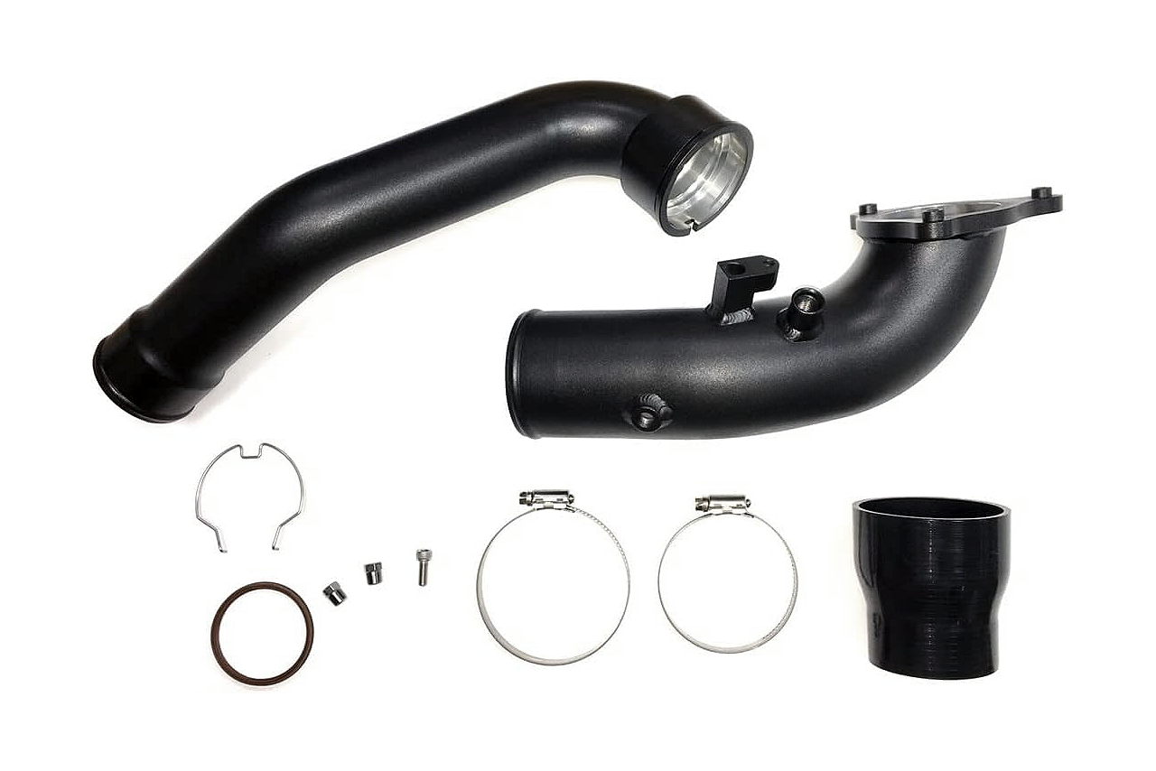 Charge Pipe Aluminium black | fits BMW M140i/M240i/340i/440i/540i/640i/740i/M40i (F-Series) B58 | Aulitzky Tuning