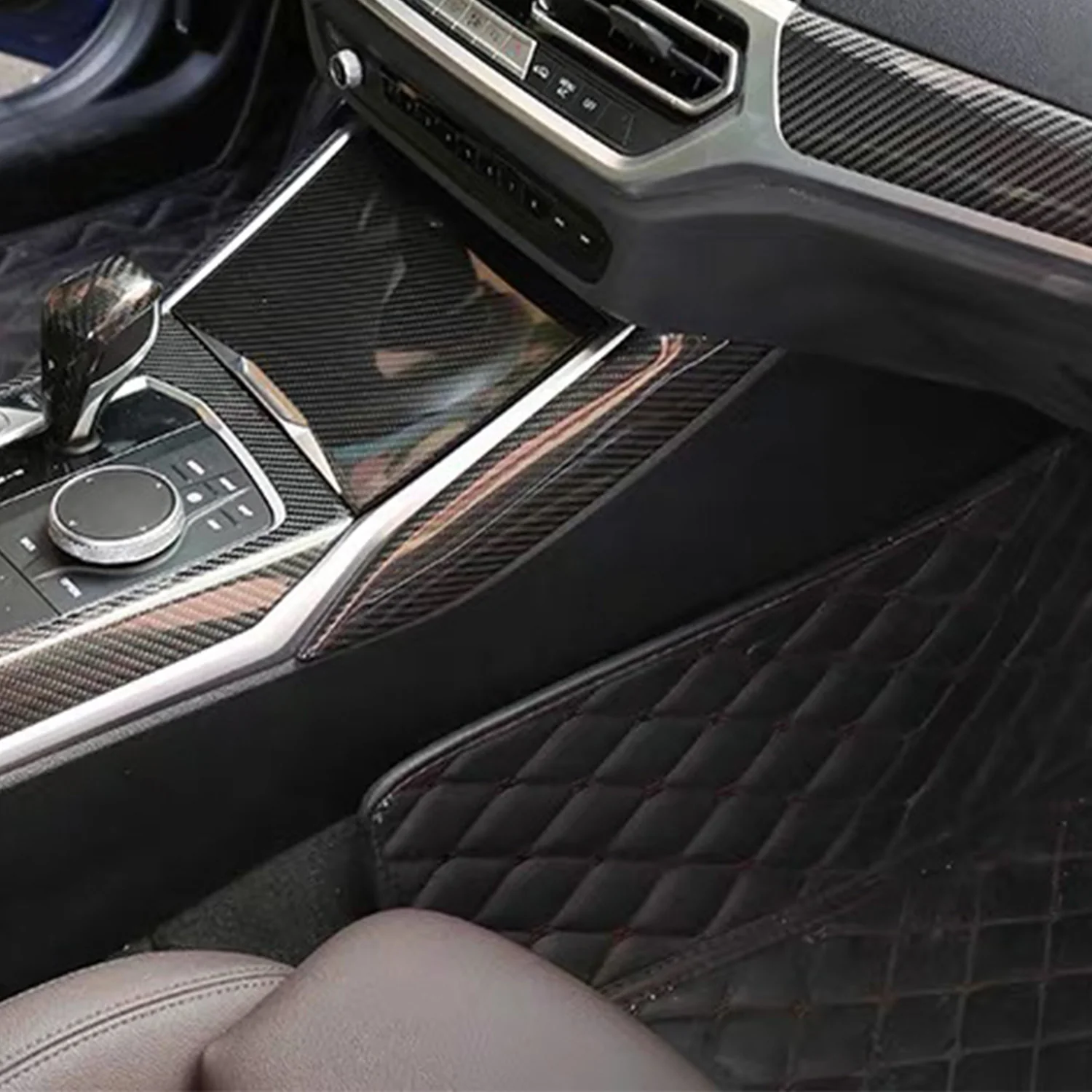 Centre console side cover carbon | fits BMW M2/M3/M4 incl. Competition (G80/G81/G82/G83/G87) | Aulitzky Tuning