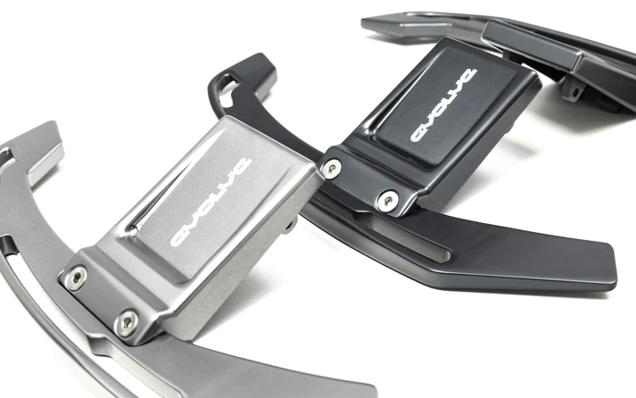 Shift paddle set aluminum (Gen. 3 steering wheel) | fits BMW M2/M3/M4/M5/M8 (F-Series), X3M/X4M/X5/X6/X7 (G-Series) | Evolve
