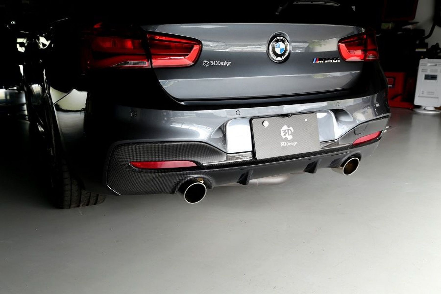 Diffusor Carbon (2 fins) | fits BMW M135i/M140i LCI (F20) | 3DDesign