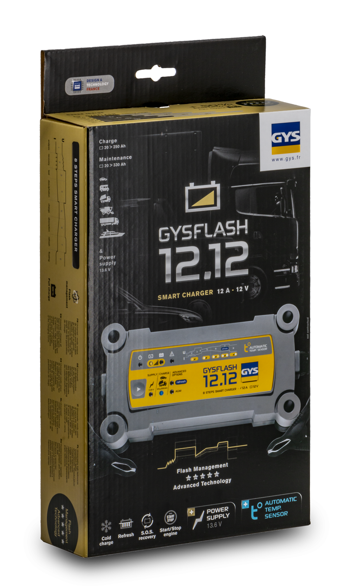 Charger GYSFLASH 8.12 / 12.12