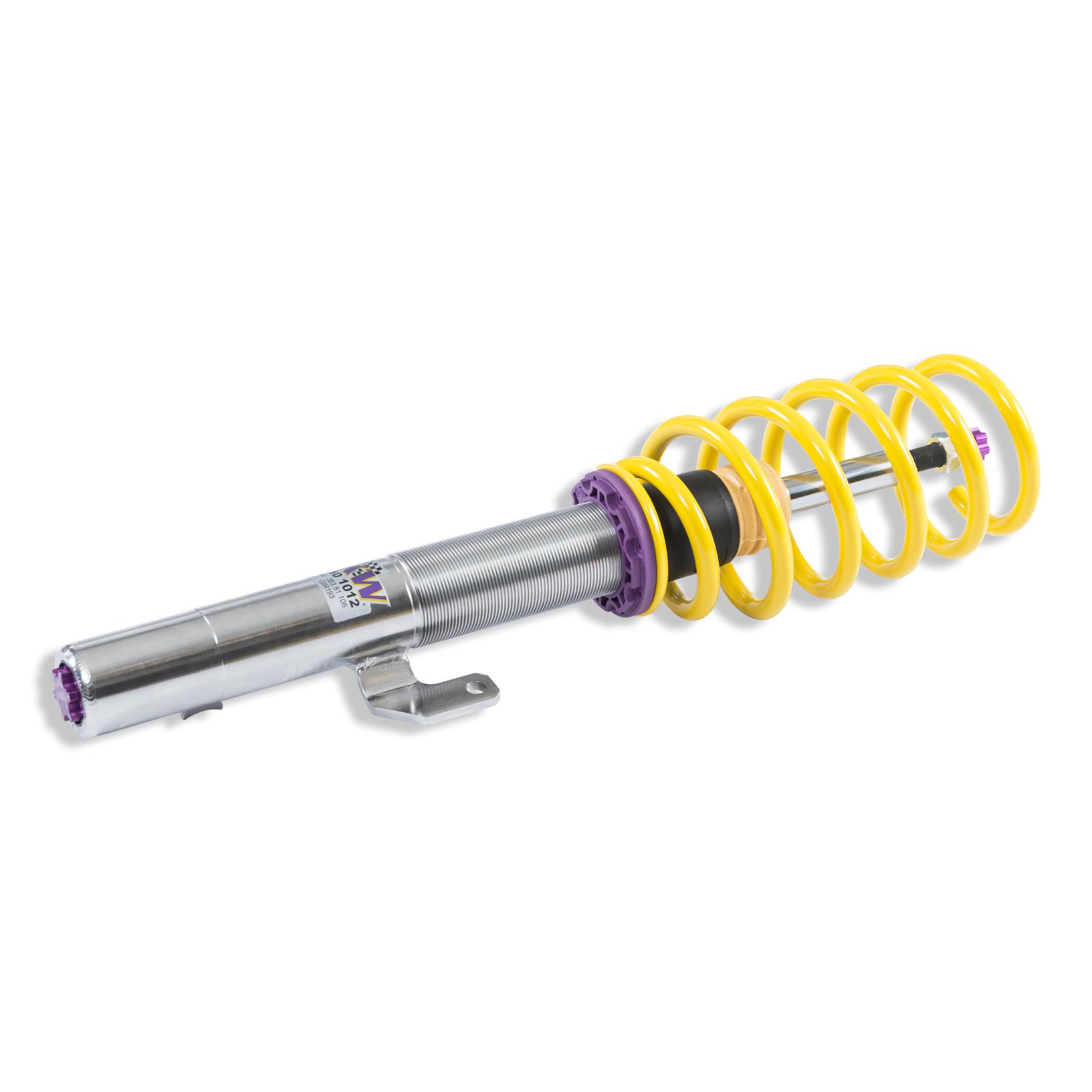 KW V3 coilover suspension inox | fits for Audi A1 (GB), VW Polo (AW) GTI | 352800BW | 352800BY