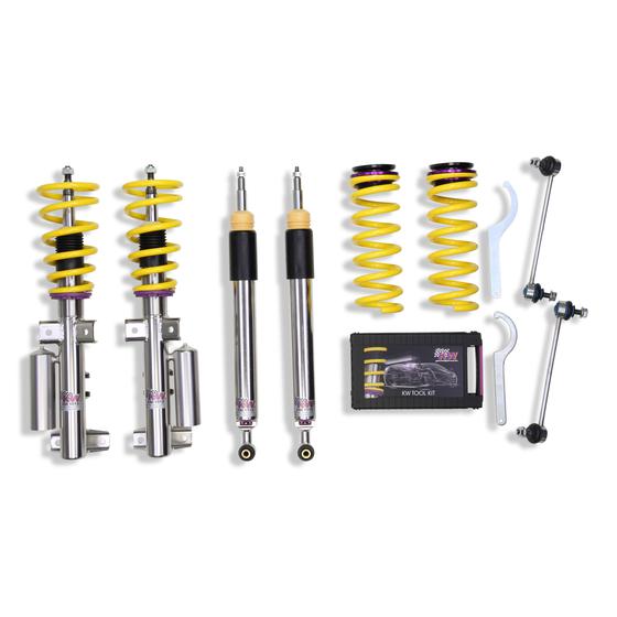 KW V3 coilover suspension inox | fits Mercedes-Benz C63 AMG (W204) | 35225033