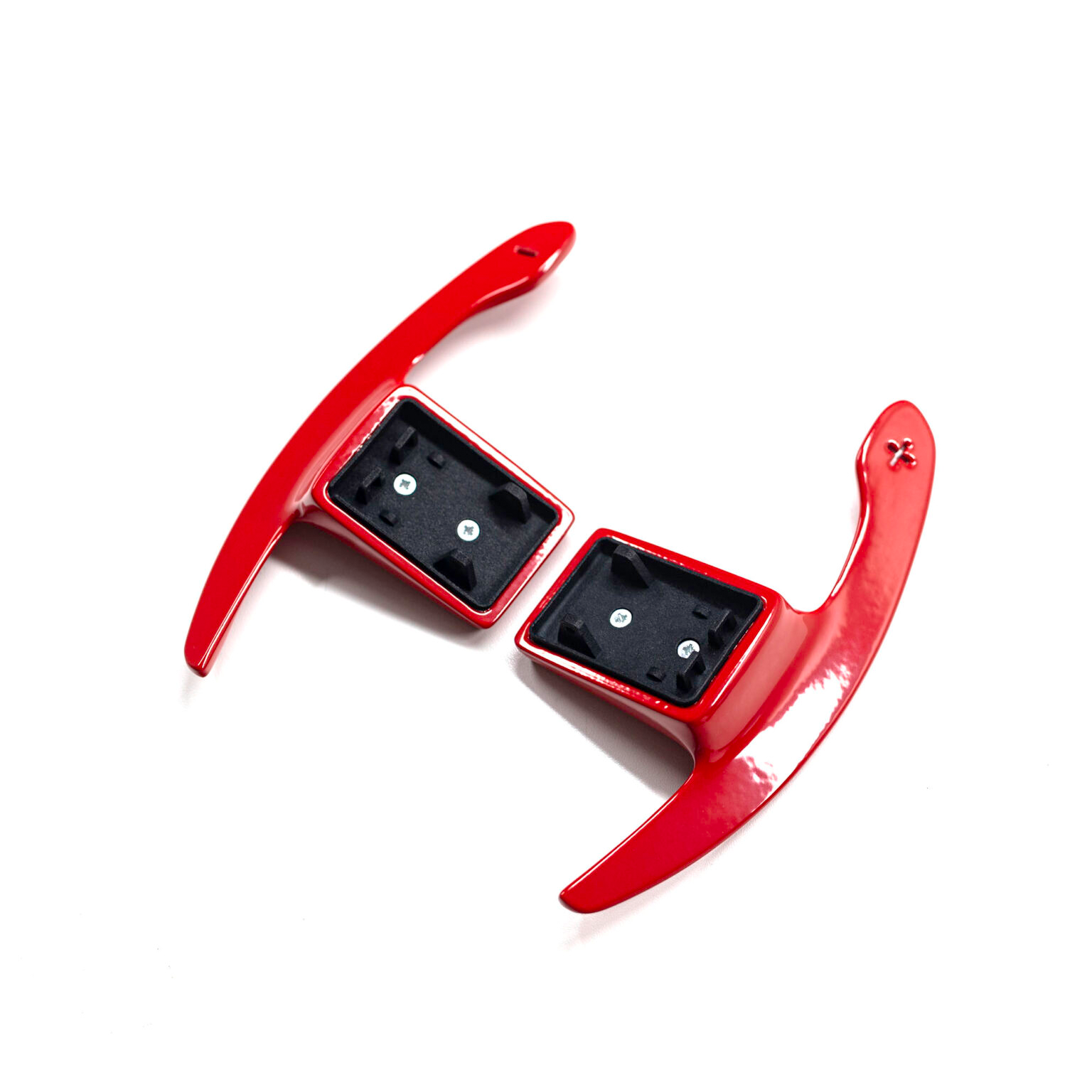 Shift paddles aluminum red glossy | fits BMW F-Series | PaddleShifterz