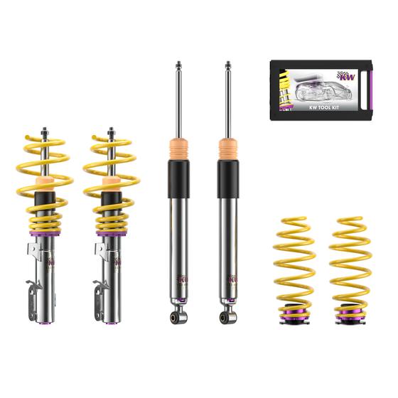 KW V3 coilover suspension inox | fits Ford Fiesta Mk7 (JA8) 1.6 ST180 ST200 | 10230061